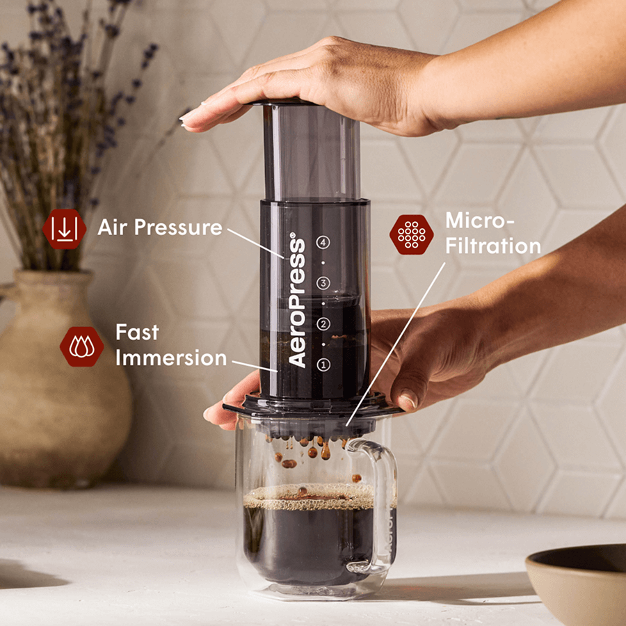 AeroPress Coffee Maker - Clear  & Colors
