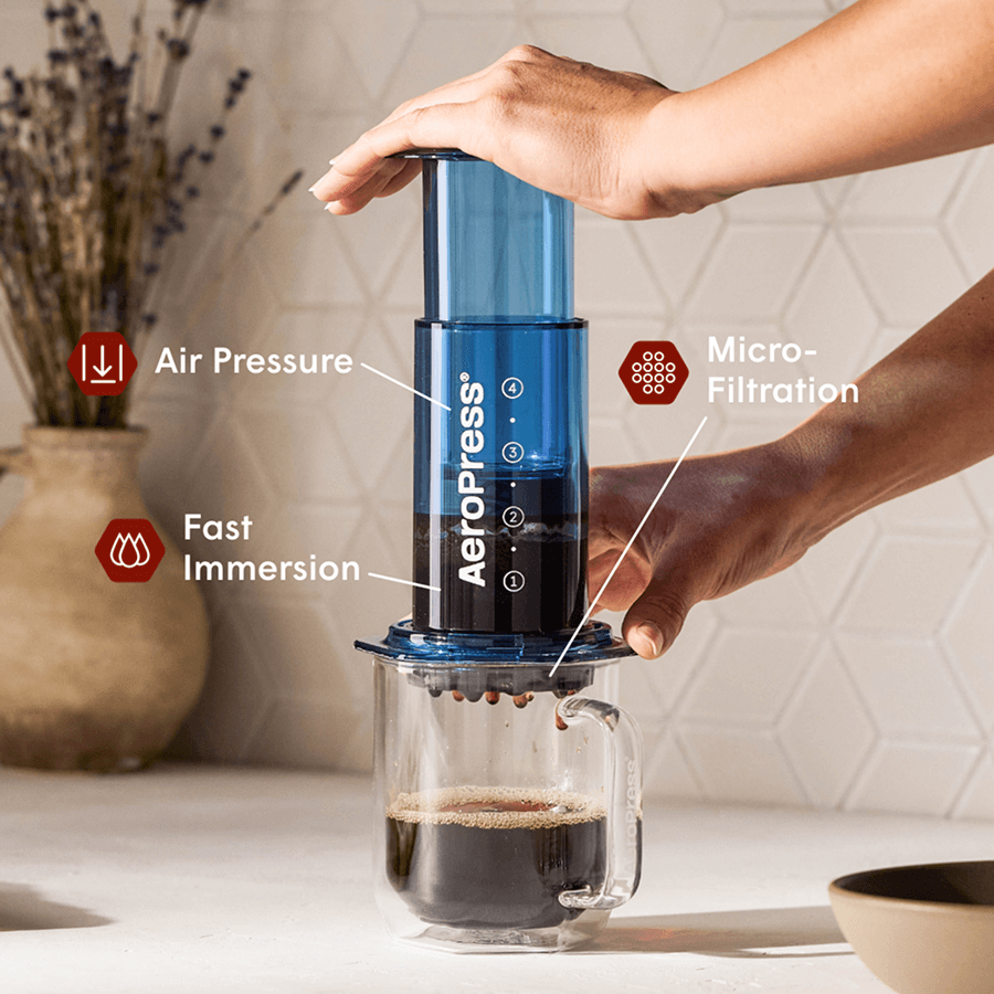 AeroPress Coffee Maker - Clear  & Colors