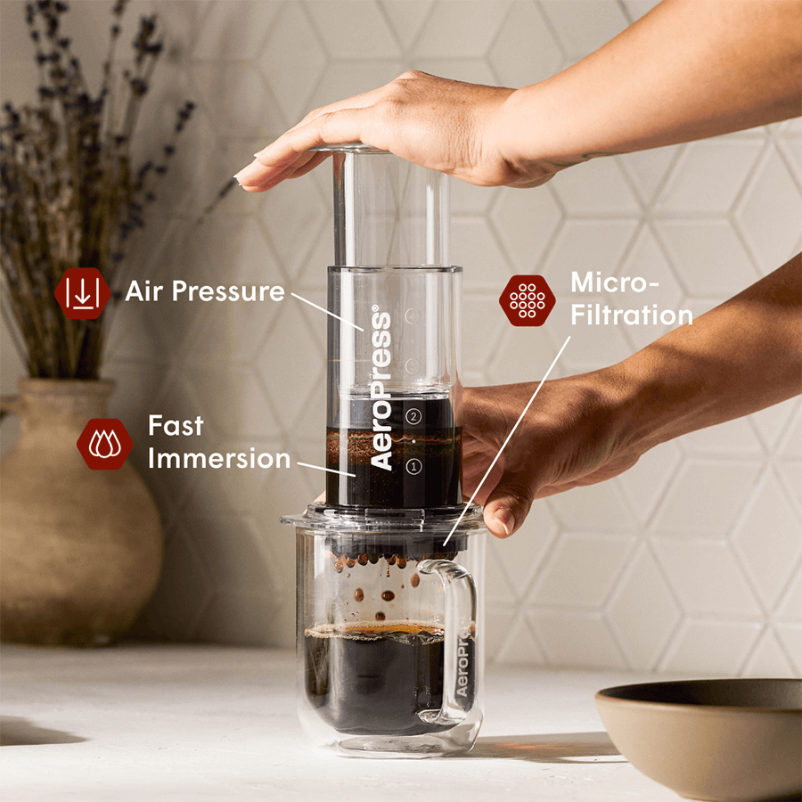 AeroPress Coffee Maker - Clear  & Colors